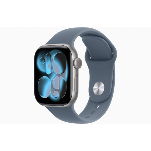  Apple Watch Series 11, 46 мм, корпус из алюминия "Silver", спортивный ремешок "Anchor Blue"   S/M-0703093783