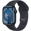 Apple Watch Series 9, 45 мм, корпус из алюминия цвета «тёмная ночь», спортивный ремешок цвета «тёмная ночь», размер S/M-0603093783